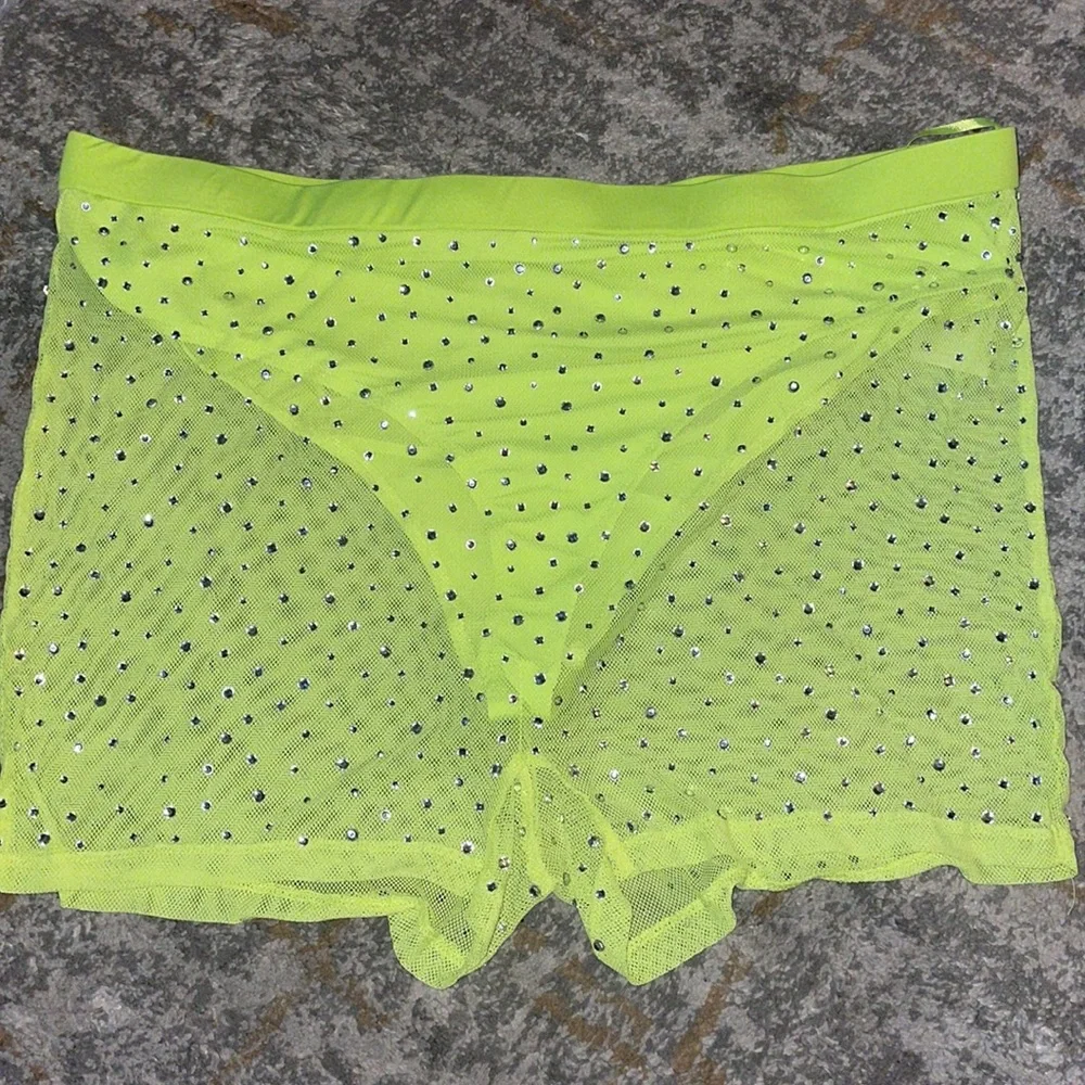 Nwot Icy Girl Rhinestone bikini shorts size 2X - Picture 5 of 7